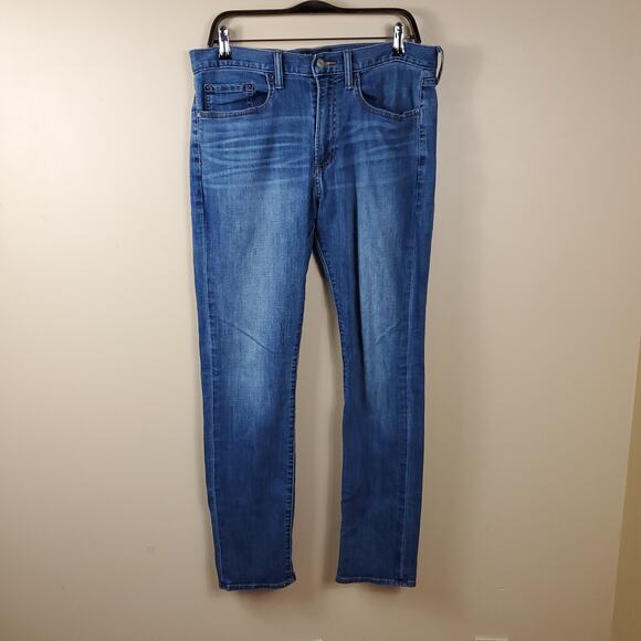 GAP Medium Wash Slim Jeans Size 33x32 - Picture 1 of 8